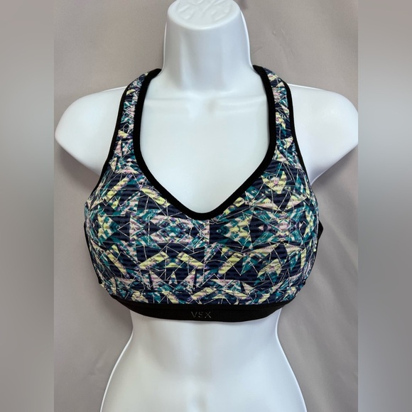 Victoria’s Secret VSX Sport Multi Color Racerback Bra w/ Underwire Size 34C - Picture 2 of 8